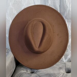 Fedora Hat | Wide Brim | Chocolate Brown